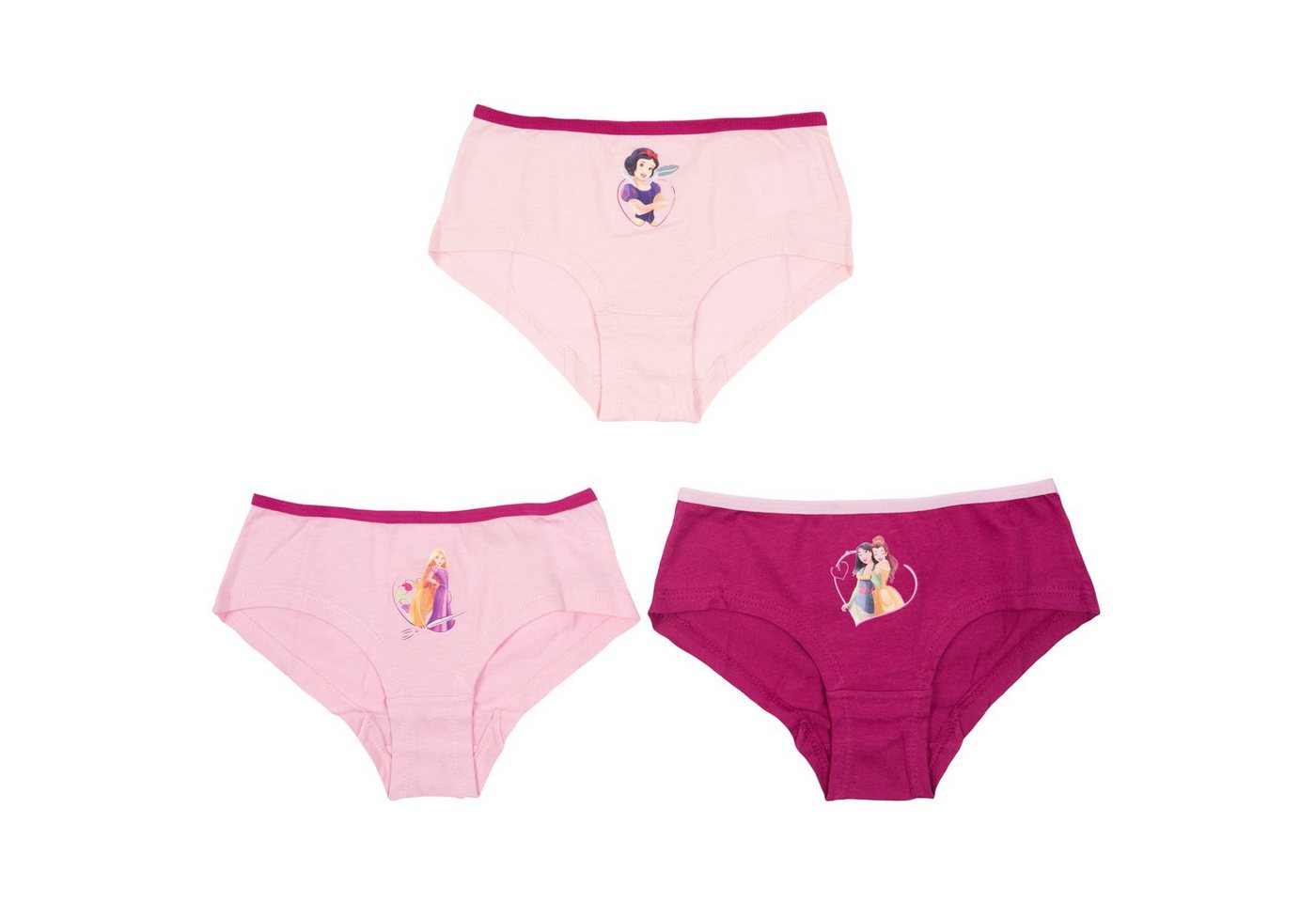 United Labels® Panty Disney Princess Panty für Mädchen Unterwäsche Bunt (3er Pack) von United Labels®