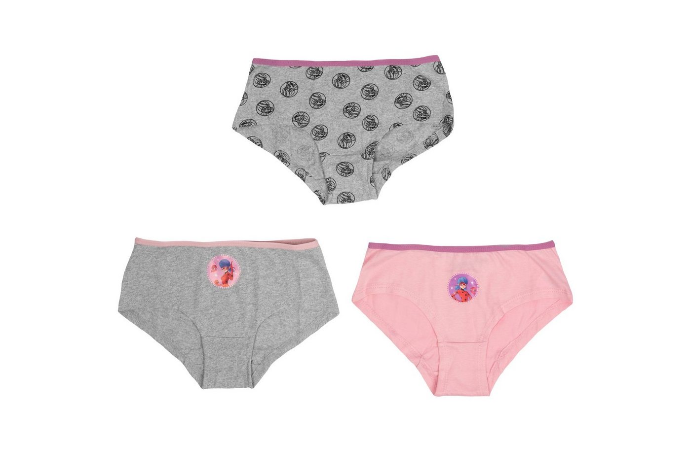 United Labels® Panty Miraculous Panty für Mädchen Bunt (3er Pack) von United Labels®