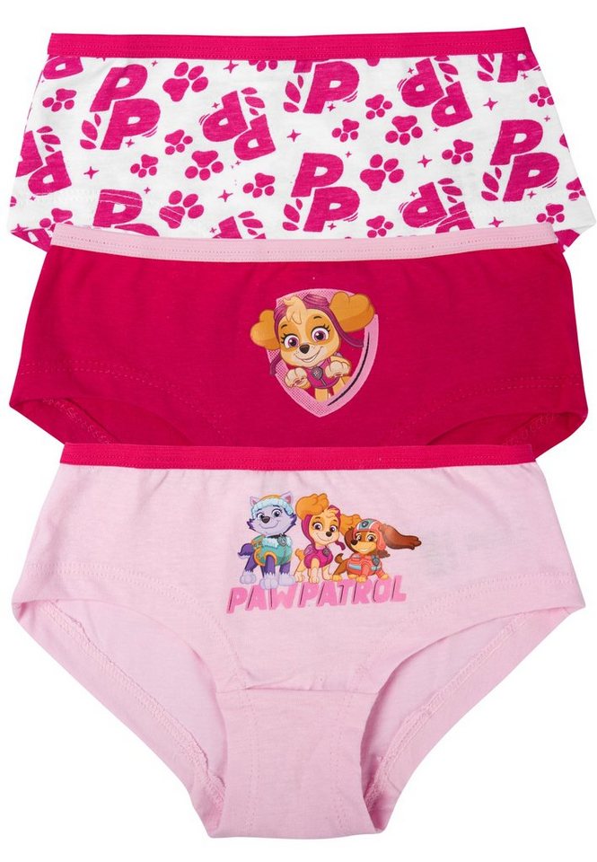 United Labels® Panty Paw Patrol Panty für Mädchen - Unterhose Slip Rosa/Pink (3er Pack) von United Labels®