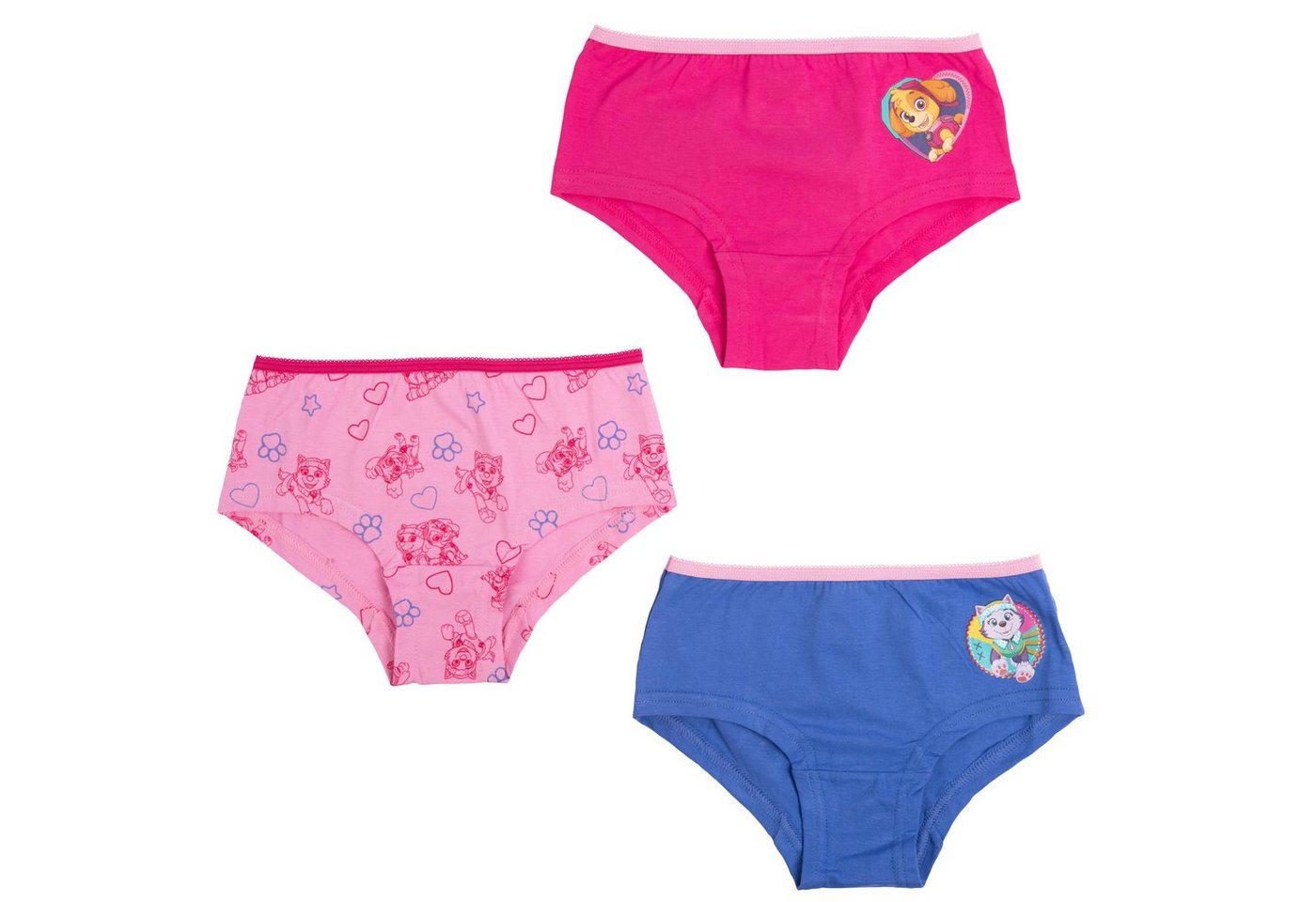 United Labels® Panty Paw Patrol - Unterhose für Mädchen Bunt (3er Pack) von United Labels®