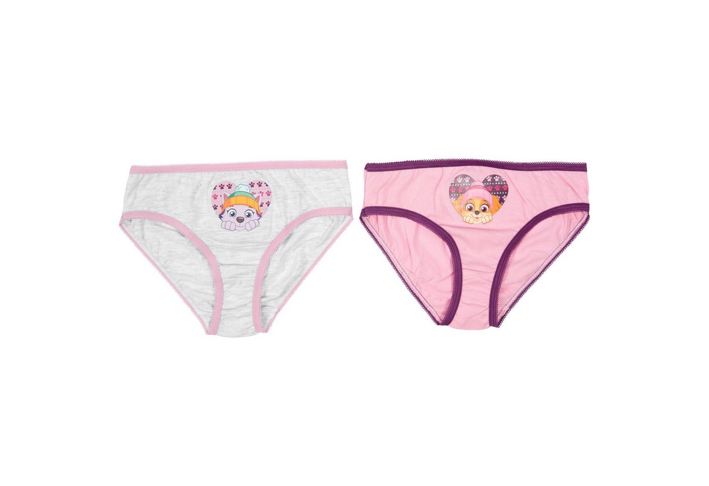 United Labels® Panty Paw Patrol Unterhose für Mädchen Rosa/Weiß (2er Pack) von United Labels®