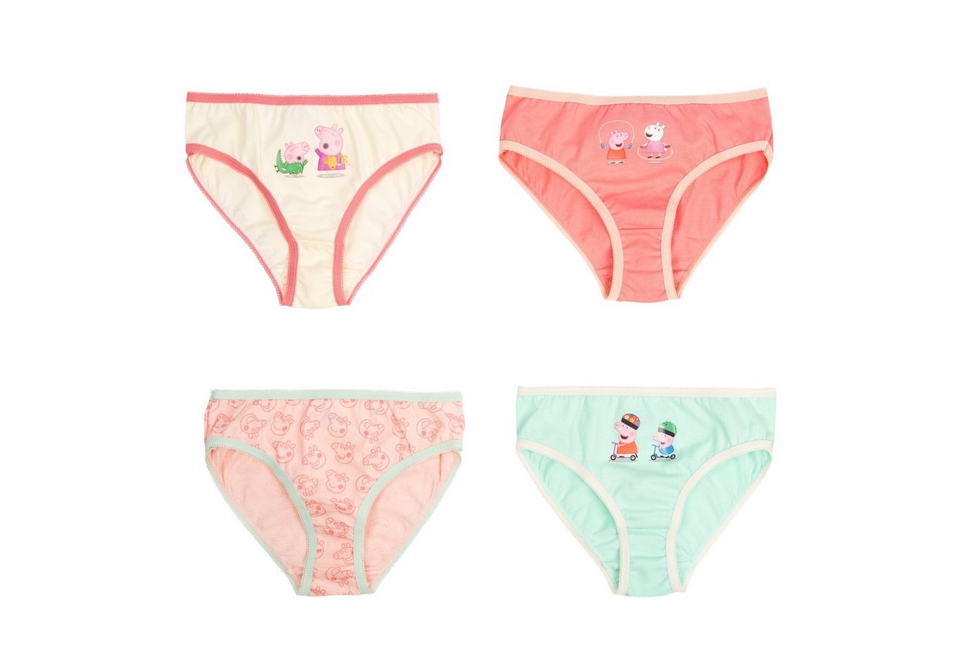 United Labels® Panty Peppa Wutz Panty für Mädchen Bunt (4er Pack) von United Labels®