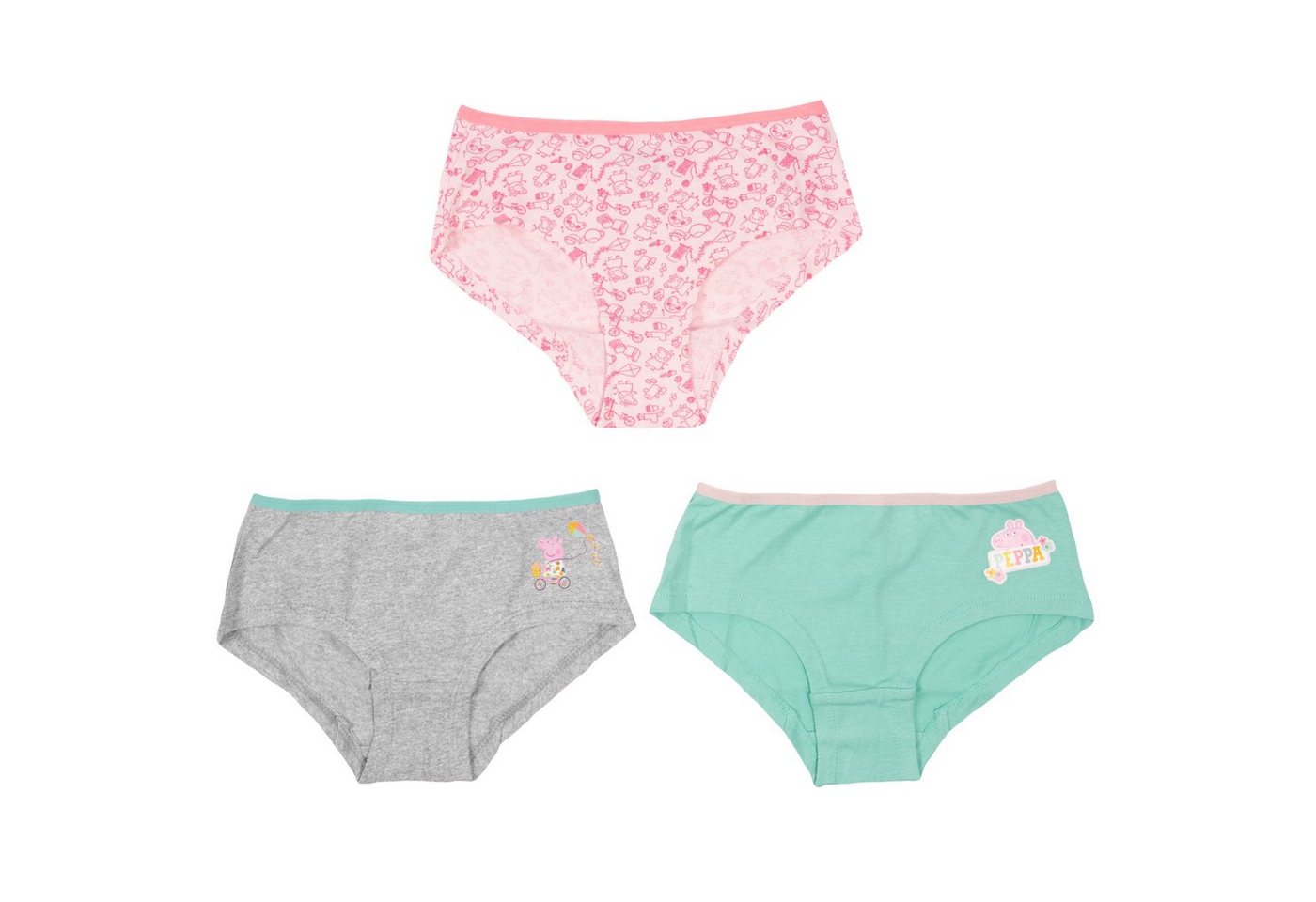 United Labels® Panty Peppa Wutz Panty für Mädchen Unterwäsche Bunt (3er Pack) von United Labels®