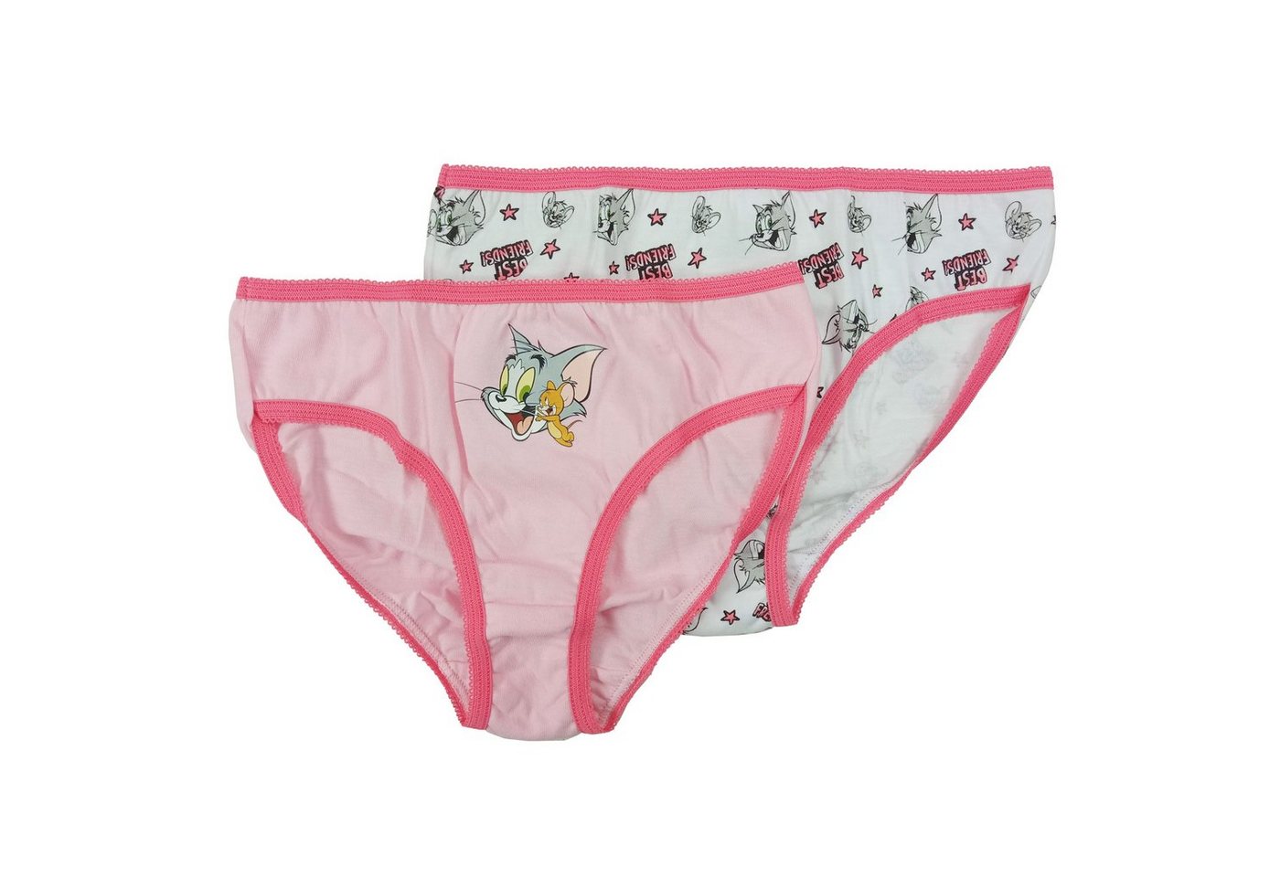 United Labels® Panty Tom & Jerry Pantys für Mädchen Rosa Weiß (2er Pack) von United Labels®