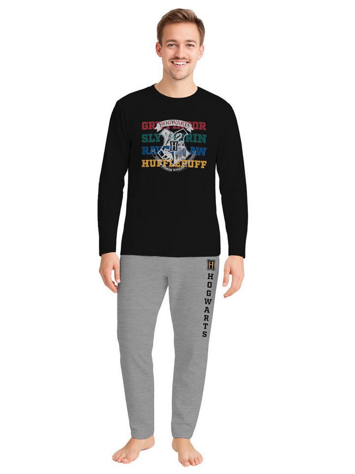 United Labels® Schlafanzug Harry Potter Schlafanzug Hogwarts Pyjama Set Langarm von United Labels®