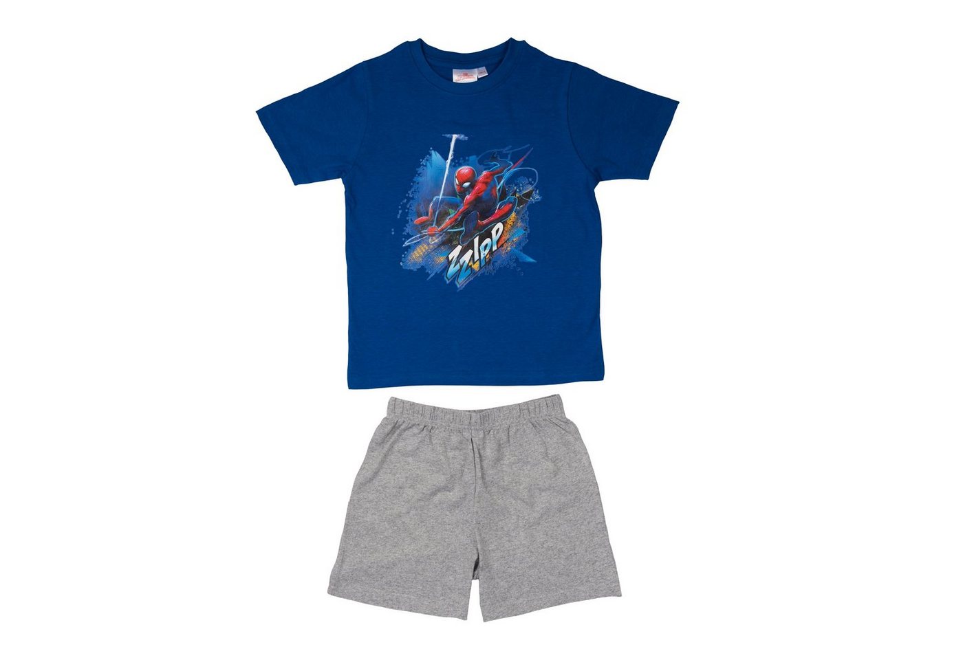 United Labels® Schlafanzug Marvel Spiderman Schlafanzug für Jungen Blau/Grau von United Labels®