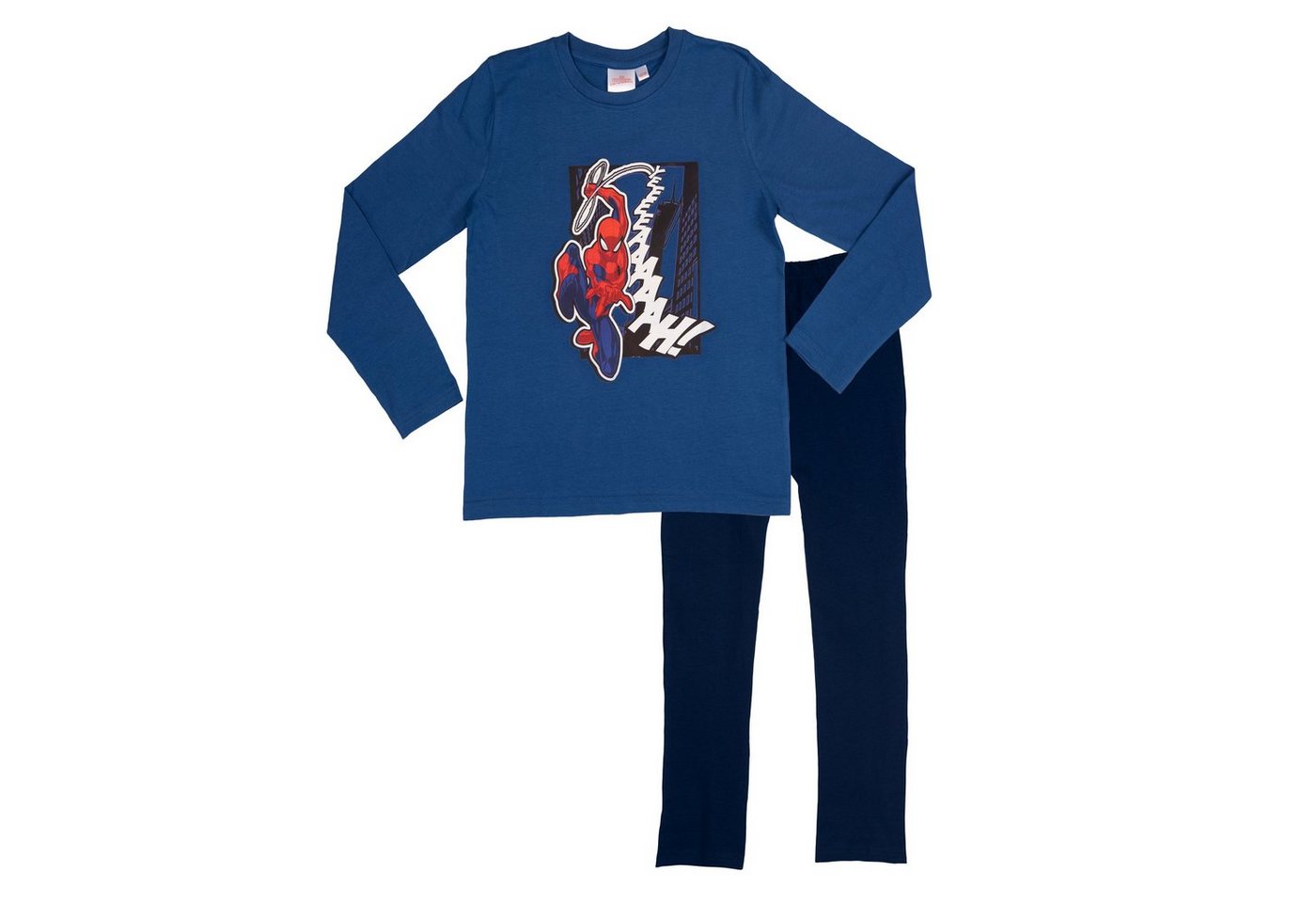 United Labels® Schlafanzug Marvel Spiderman Schlafanzug für Jungen Blau von United Labels®