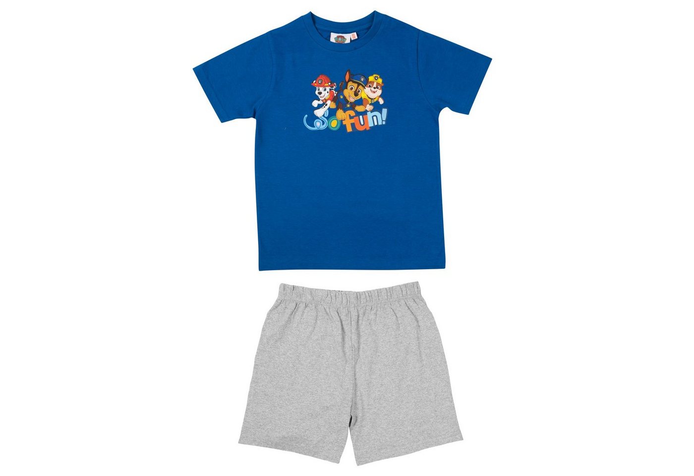 United Labels® Schlafanzug Paw Patrol Schlafanzug für Jungen - So fun! Blau/Grau von United Labels®