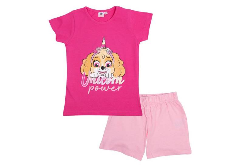 United Labels® Schlafanzug Paw Patrol Schlafanzug für Mädchen - Pyjama Set Kurzarm Rosa/Pink von United Labels®