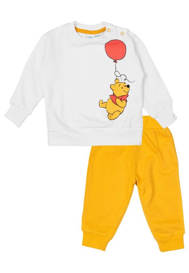 United Labels® Shirt & Hose Disney Winnie Puuh Baby Set Oberteil Pullover mit Hose Gelb / Weiß von United Labels®