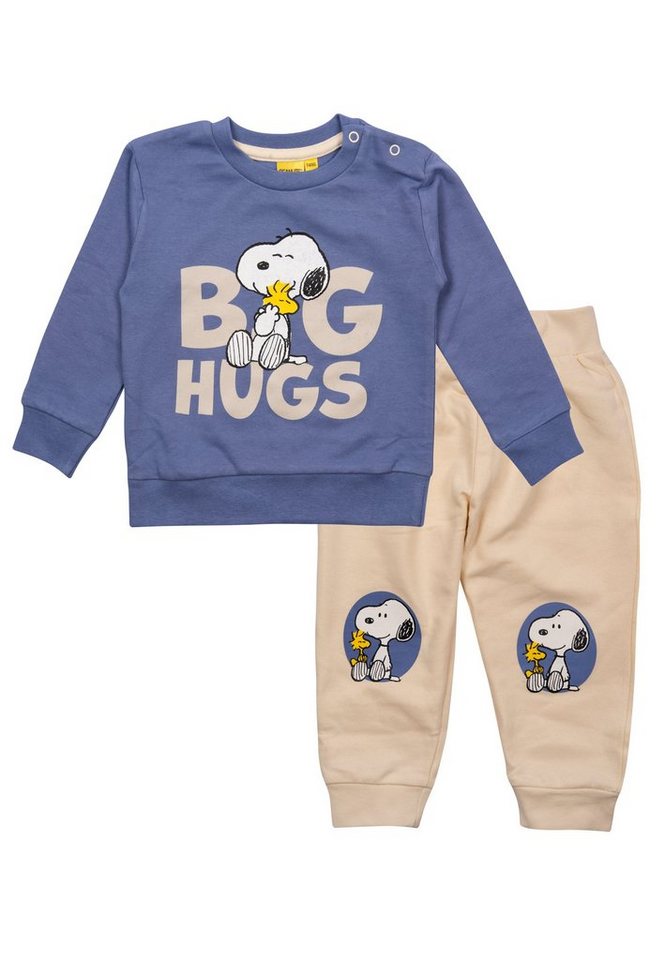 United Labels® Shirt & Hose The Peanuts Baby Set Snoopy - Big Hugs Pullover mit Hose Lila Rosa von United Labels®