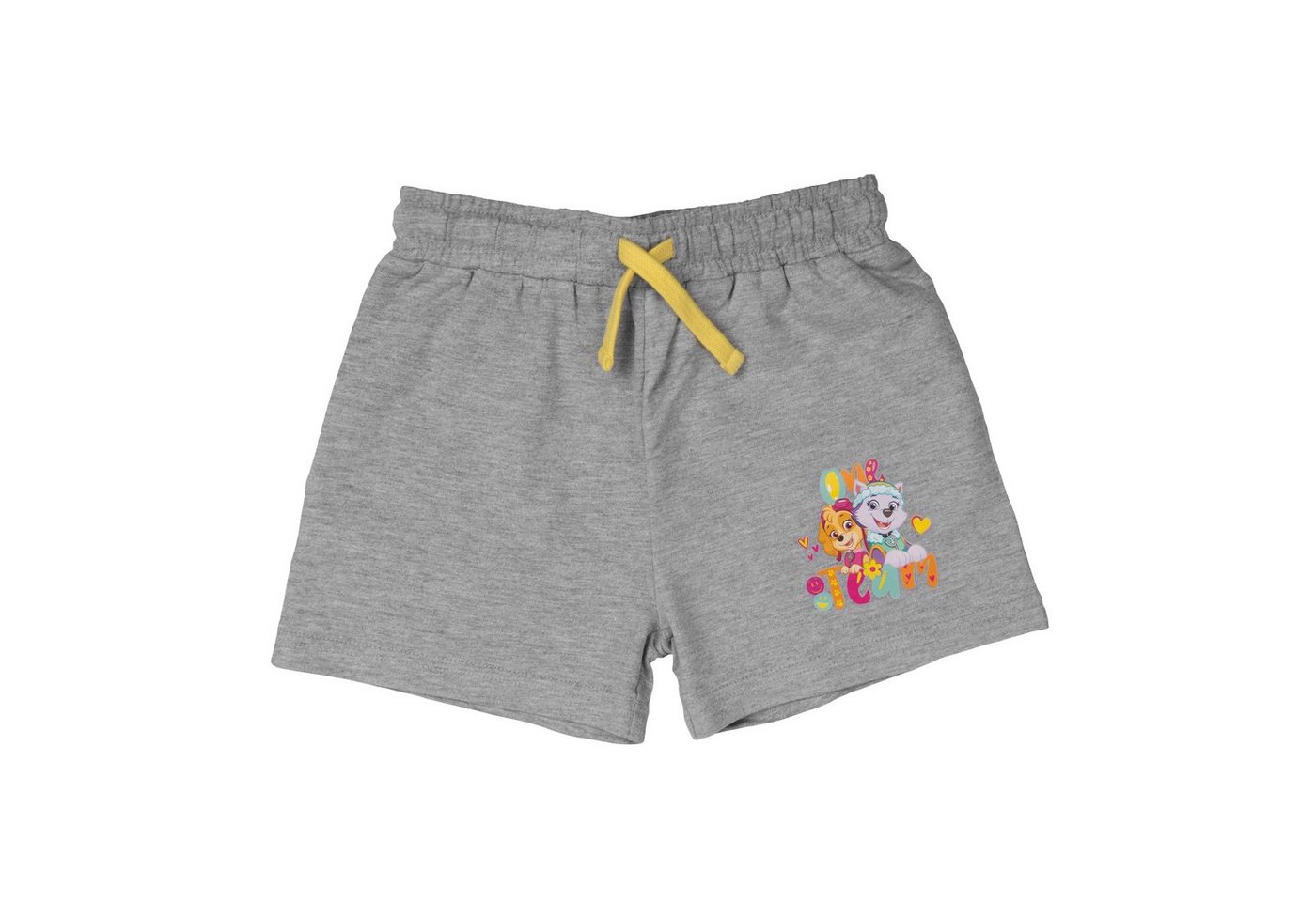 United Labels® Shorts Paw Patrol Shorts für Mädchen Skye & Everest - One Team Grau von United Labels®