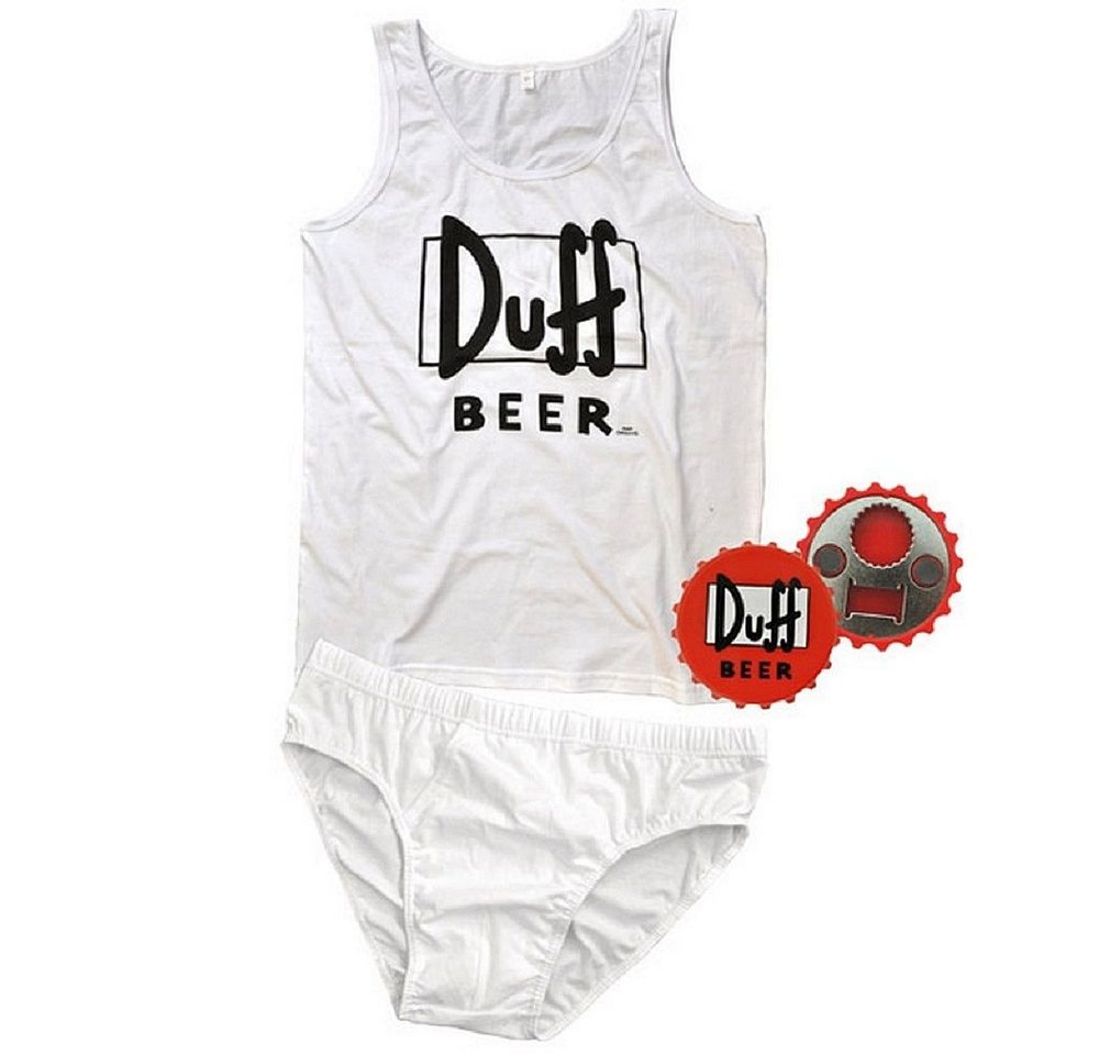 United Labels® Slip The Simpsons Männer Unterwäsche Set Duff Beer mit Flaschenöffner XL von United Labels®