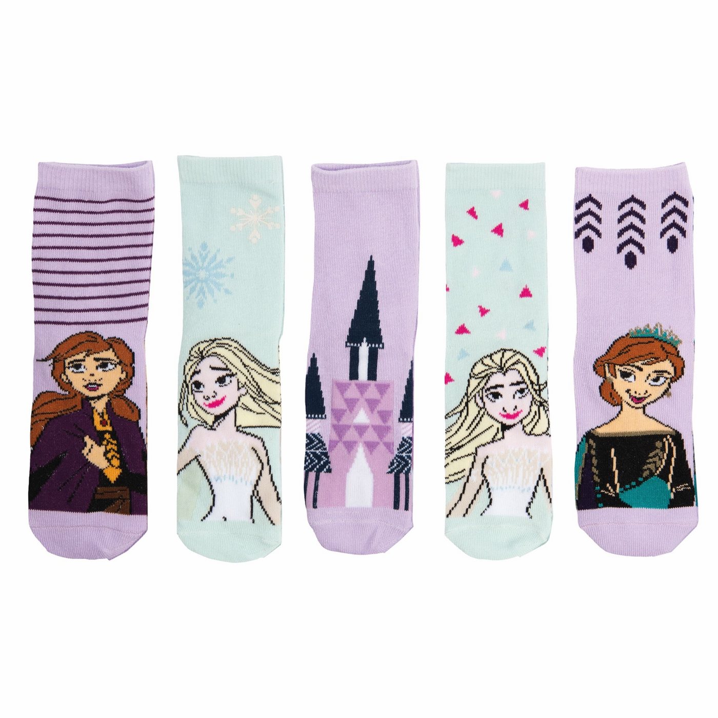 United Labels® Socken Disney Frozen Socken für Mädchen - Die Eiskönigin Bunt (5er Pack) von United Labels®