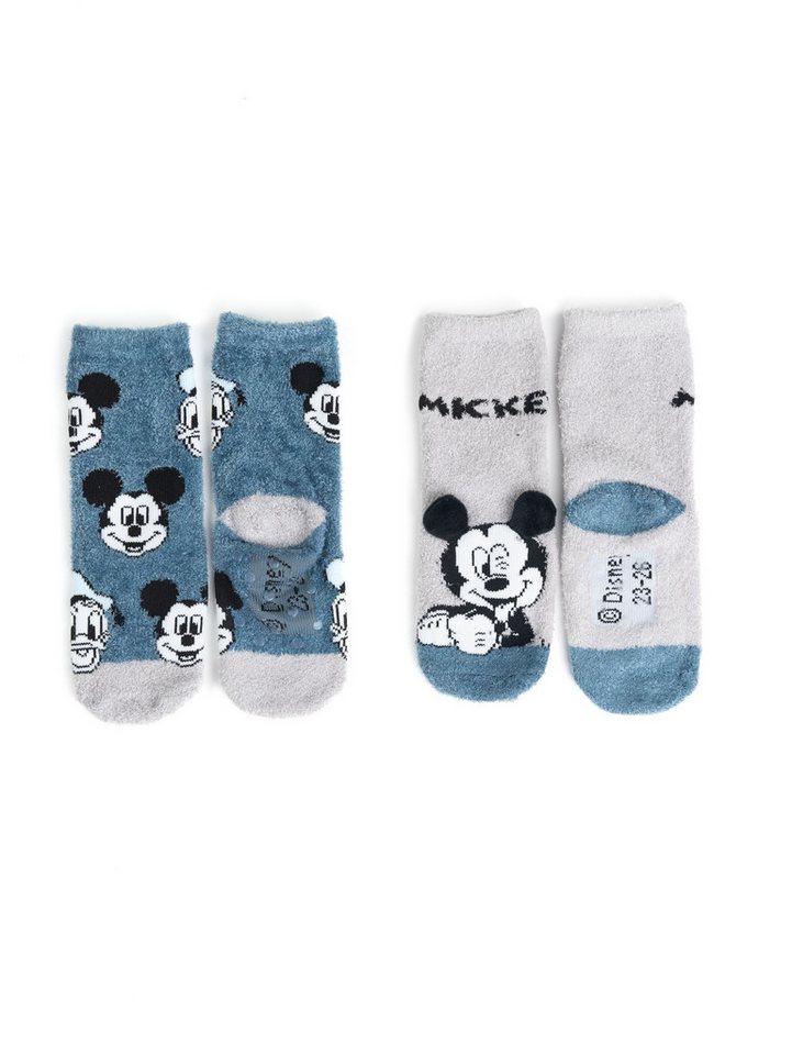 United Labels® Socken Mickey Mouse 3D ABS Kuschelsocken Stoppersocken Socken (2er Pack) von United Labels®
