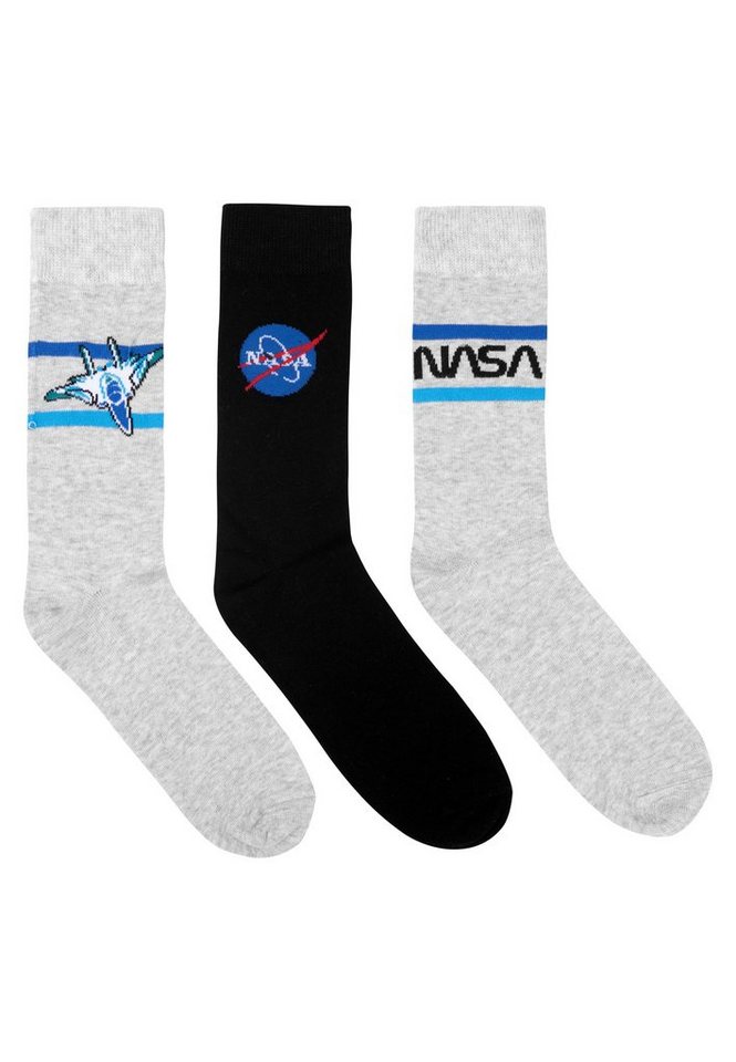 United Labels® Socken NASA - Sneaker Strümpfe (3er Pack) von United Labels®