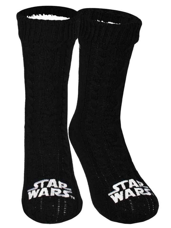 United Labels® Socken Star Wars Hüttensocken Strick Socken Haussocken Kuschelsocken von United Labels®