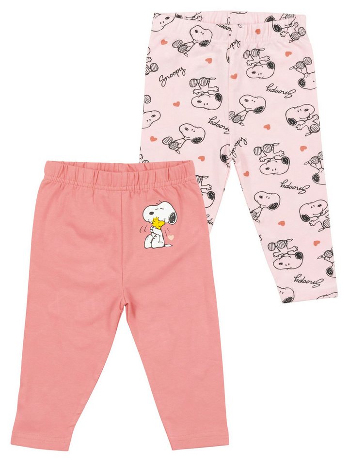 United Labels® Stoffhose Peanuts Snoopy Baby Leggings Hose Leggins Babyhose (2er Pack) von United Labels®