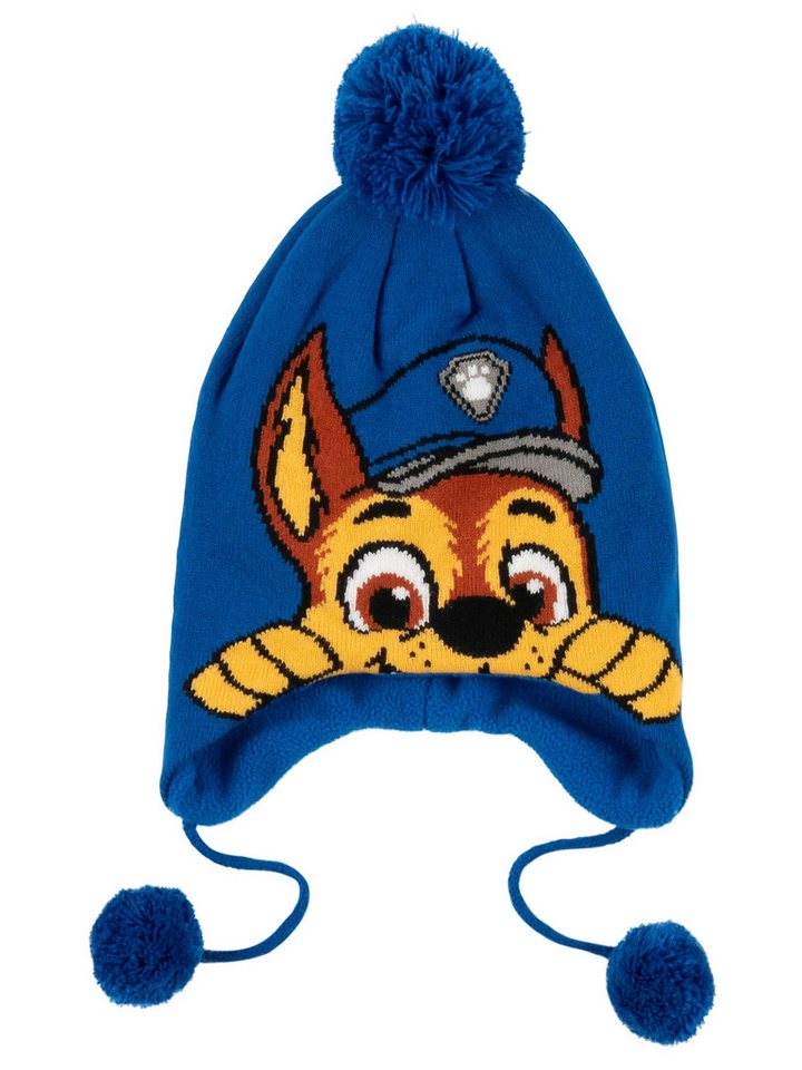 United Labels® Strickmütze Paw Patrol Mütze mit Bommeln - Boys von United Labels®
