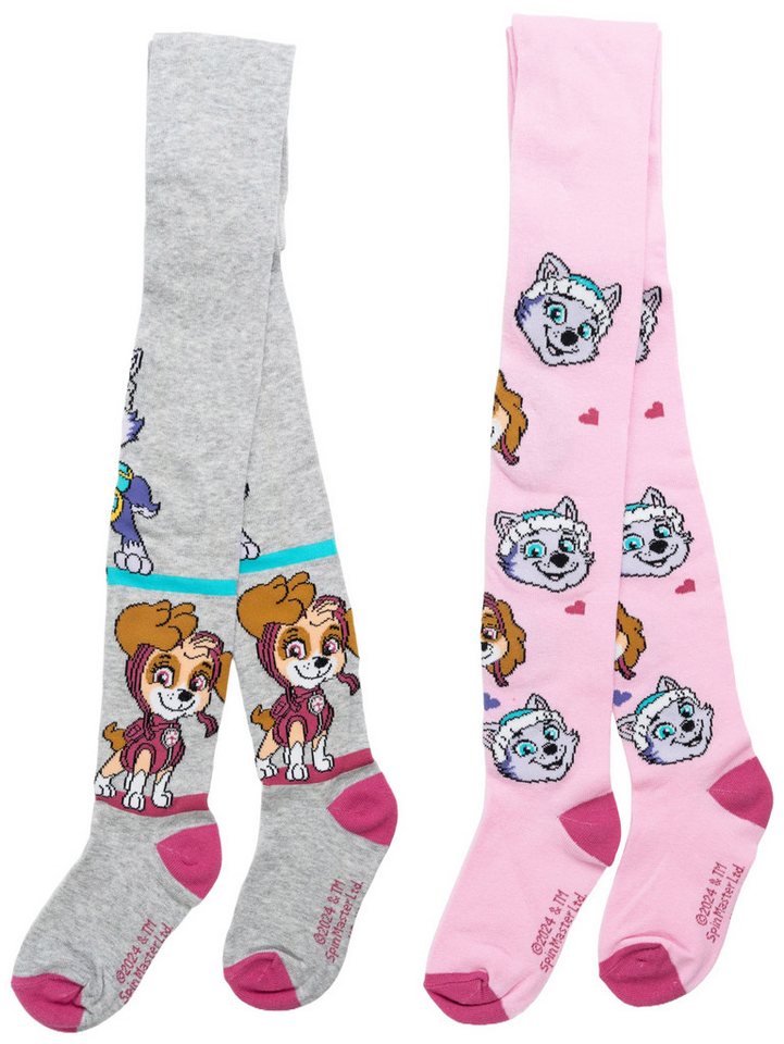 United Labels® Strumpfhose Paw Patrol Strumpfhose Strickstrumpfhose Kinderstrumpfhose 2er Pack von United Labels®