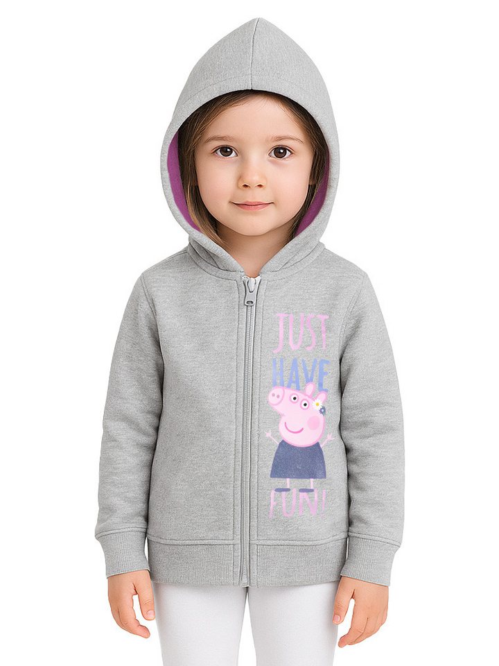 United Labels® Sweatjacke Peppa Wutz -Just have Fun - Glitterprint von United Labels®