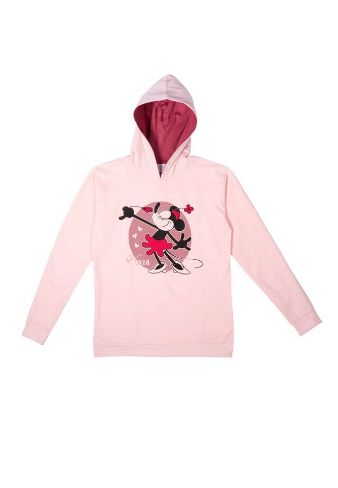 United Labels® Sweatshirt Minnie Mouse Hoodie Damen Kapuzenpullover Sweatshirt Pullover Rosa von United Labels®