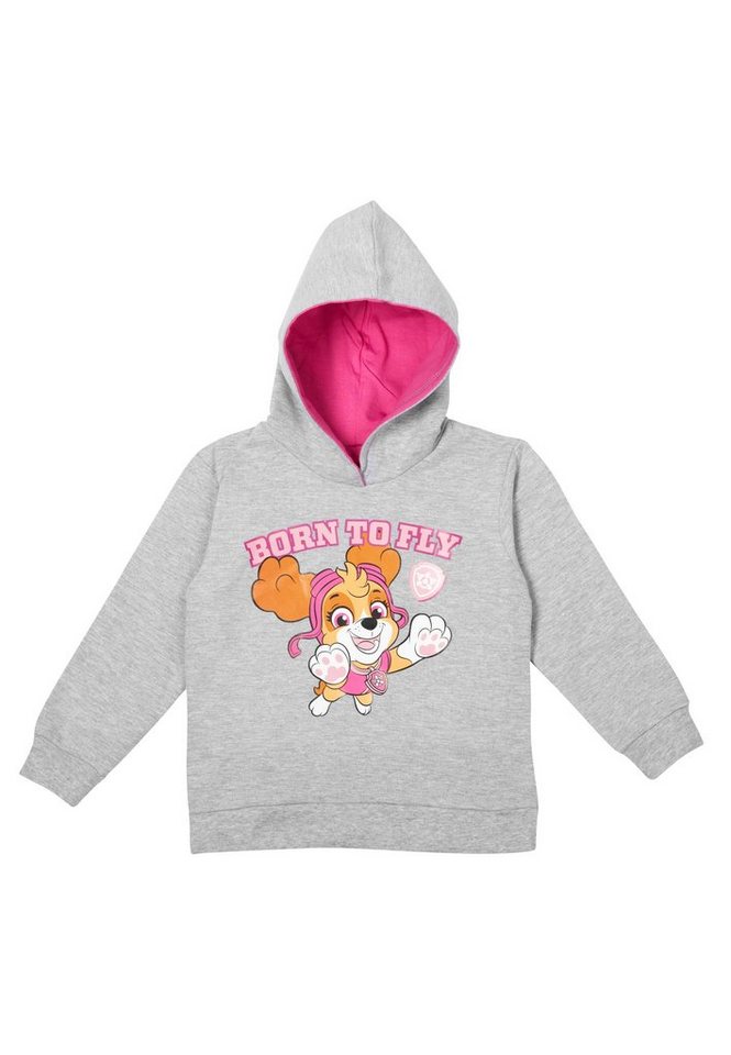 United Labels® Sweatshirt Paw Patrol Hoodie für Mädchen - Kapuzenpullover Sweatshirt Grau von United Labels®