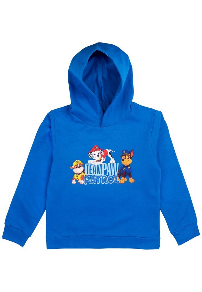 United Labels® Sweatshirt Paw Patrol Sweatshirt für Jungen - Kapuzenpullover Hoodie Blau von United Labels®