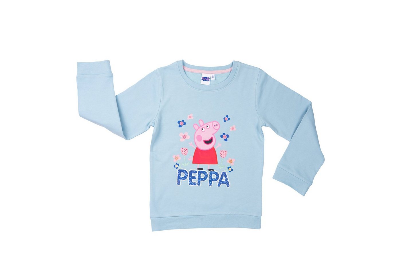 United Labels® Sweatshirt Peppa Wutz Pullover für Mädchen - Kinder Sweatshirt Oberteil Blau von United Labels®