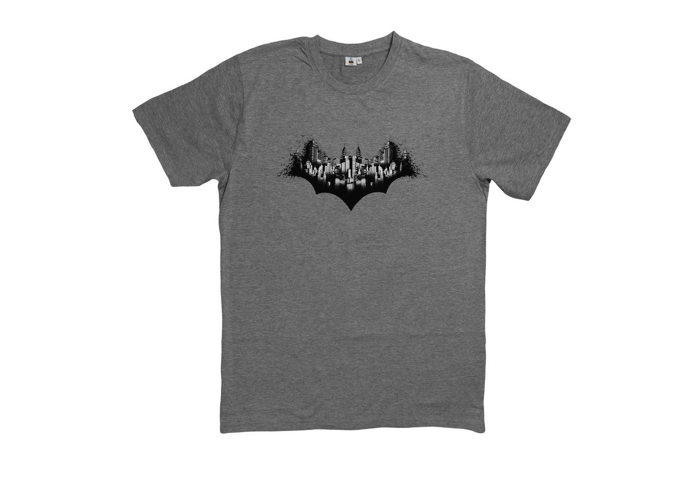 United Labels® T-Shirt DC Comics Batman Herren T-Shirt - Gotham City Grau von United Labels®