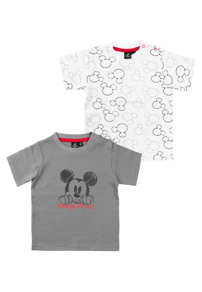 United Labels® T-Shirt Disney Mickey Mouse Baby T-Shirt Shirt Kurzarm (2er Pack) von United Labels®