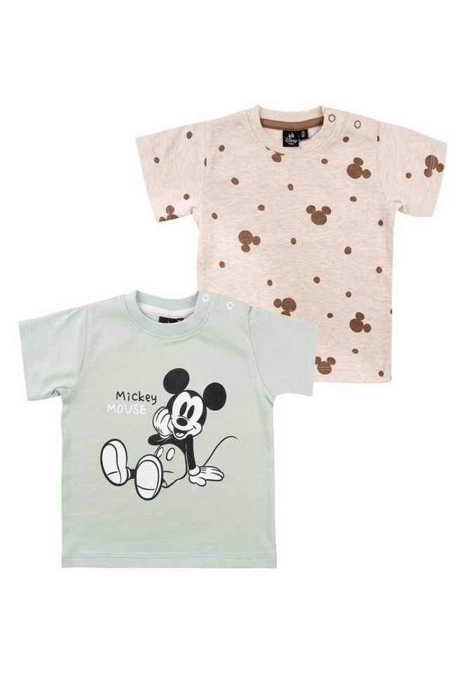 United Labels® T-Shirt Disney Mickey Mouse Baby T-Shirt Shirt Kurzarm (2er Pack) von United Labels®