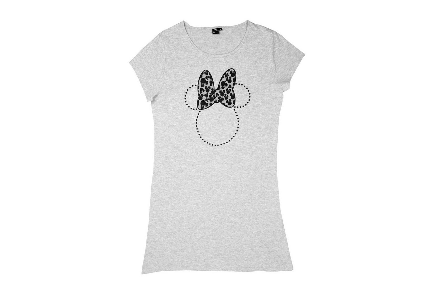 United Labels® T-Shirt Disney Minnie Mouse T-Shirt für Damen - Oversize Top Grau von United Labels®