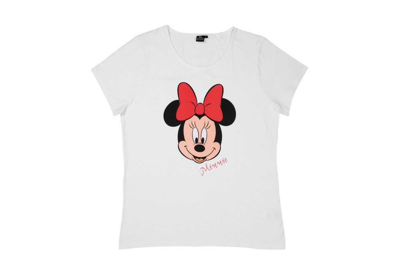 United Labels® T-Shirt Disney Minnie Mouse T-Shirt für Damen Weiß von United Labels®