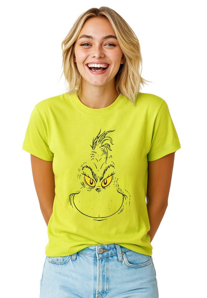 United Labels® T-Shirt The Grinch T-Shirt Oberteil Shirt Top Rundhals Kurzarm von United Labels®