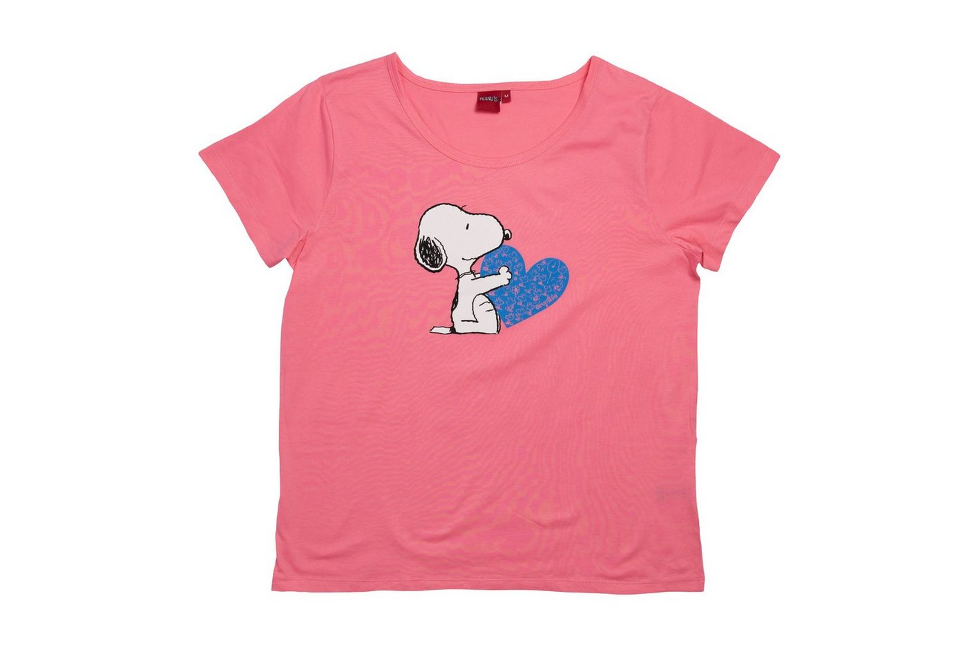 United Labels® T-Shirt The Peanuts T-Shirt für Damen - Snoopy kurzärmlig Pink von United Labels®