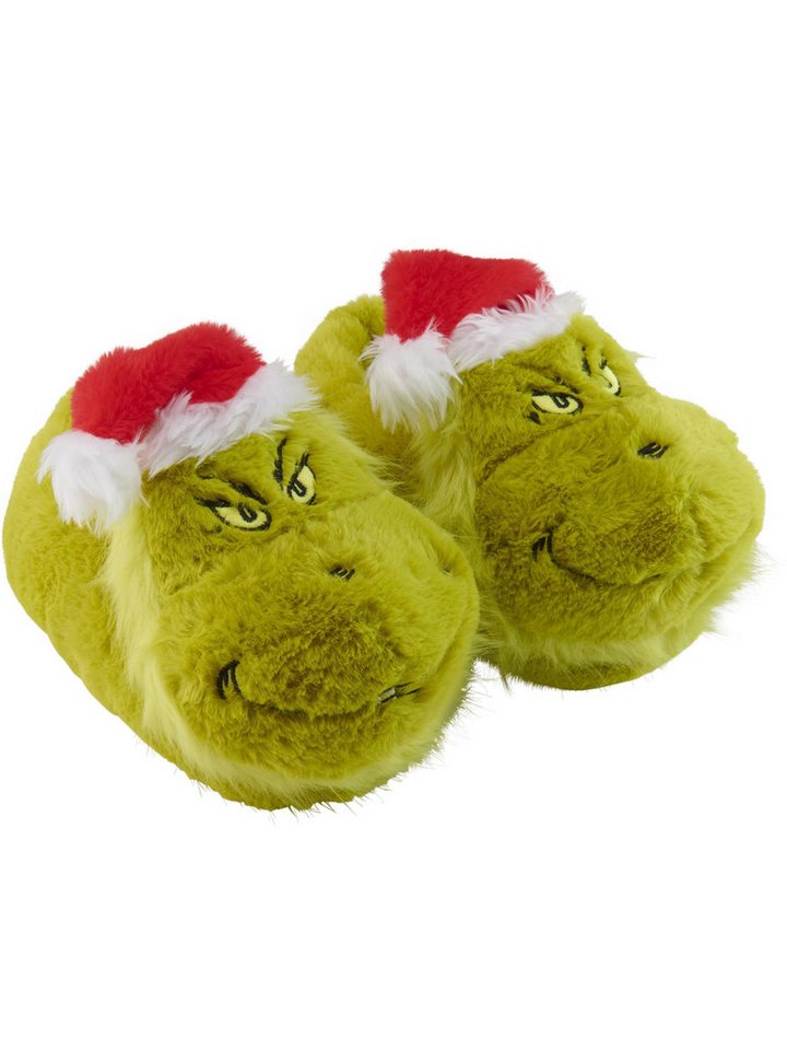United Labels® The Grinch 3D Hausschuhe Plüsch Slipper Pantoffeln Puschen Schlappen Hausschuh von United Labels®
