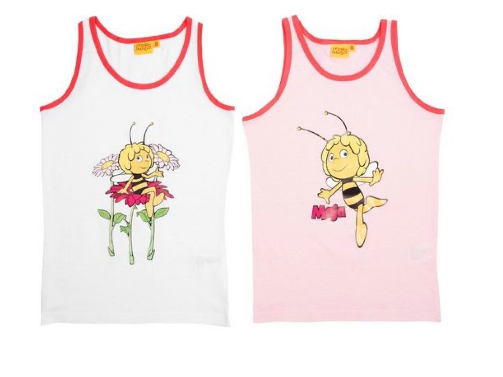 United Labels® Unterhemd Biene Maja Unterhemd für Mädchen Kinder Tank Top Hemdchen Unterwäsche von United Labels®