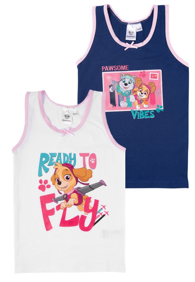 United Labels® Unterhemd Paw Patrol Unterhemd Tank Top Hemdchen Unterwäsche 2er Pack von United Labels®