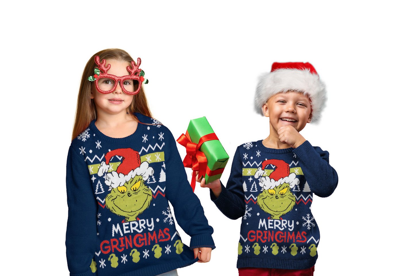 United Labels® Weihnachtspullover The Grinch Weihnachtspullover Strick Pullover Ugly Christmas Sweater von United Labels®