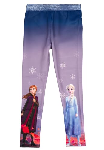 Disney Die Eiskönigin Thermo Leggings für Mädchen Kinder Frozen Winter Leggins gefüttert Hose Mädchenhose Sporthose Blau (DE/NL/SE/PL, Numerisch, 110, 116, Regular) von United Labels