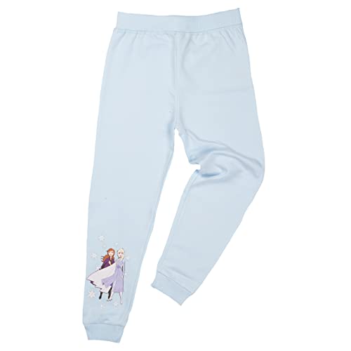 Disney Frozen Jogginghose für Mädchen - Die Eiskönigin Kinder Trainingshose Sweathose Hose Blau (as3, Numeric, Numeric_122, Numeric_128, Regular, 122-128) von United Labels