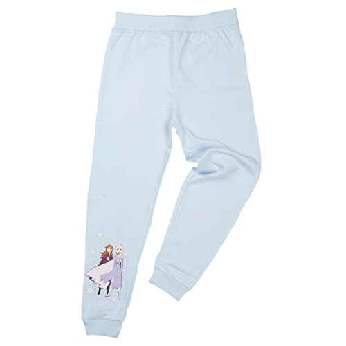 United Labels Disney Frozen Eiskönigin ELSA und Anna, Jogginghose Damen lang, Größe 110-116, Blau, Trainingshose Baumwolle Sweathose für Freizeit und Sport von United Labels