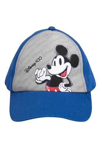 Disney Mickey Mouse Kappe für Jungen - Kinder Cap Basecap Baseballkappe Sonnenschutz verstellbar Blau/Grau von United Labels