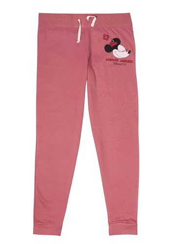 Disney Minnie Mouse Jogginghose für Damen - Trainingshose Sweathose Hose Pink (DE/NL/SE/PL, Alphanumerisch, L, Regular, Regular, Pink) von United Labels