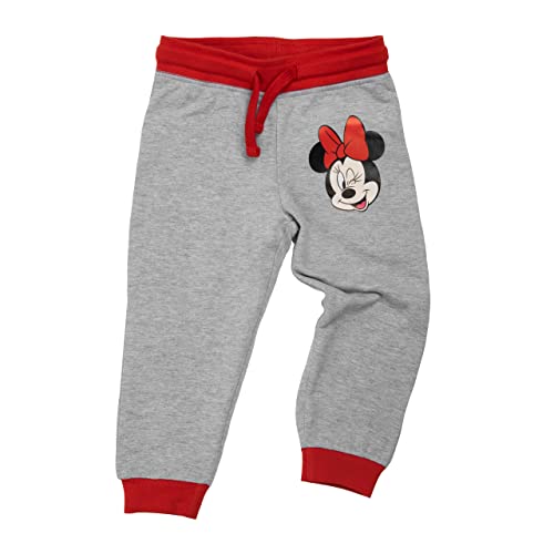 Disney Minnie Mouse Jogginghose für Mädchen Kinder Trainingshose Sweathose Hose Grau (98-104) von United Labels