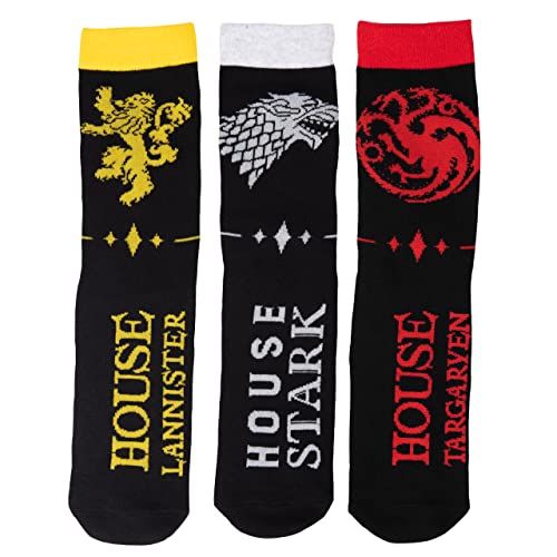 Game of Thrones Socken für Herren Herrensocken Mehrfarbig (3er Pack) (as3, numeric, numeric_43, numeric_46, regular, regular) von United Labels