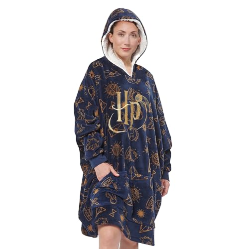 United Labels Harry Potter Oversize Hoodie Decke mit Ärmeln und Kapuze für Damen, Blau, Kuschelpullover Einheitsgröße, flauschiger Deckenpullover United Labels Harry Potter Oversize Hoodie Decke mit Ärmeln und Kapuze für Damen, Blau, Kuschelpullover Einheitsgröße, flauschiger Deckenpullover von United Labels