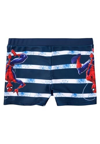 Marvel Spiderman Badehose für Jungen - Kinder Schwimmhose Badekleidung Hose Blau (DE/NL/SE/PL, Numerisch, 110, 116, Regular, Blau) von United Labels