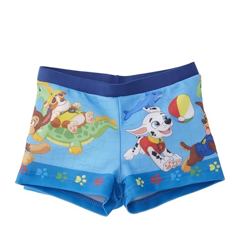United Labels Paw Patrol Badehose für Jungen, Blau, 110-116, Badeshorts Kinder, Schwimmhose von United Labels